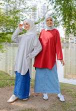 Load image into Gallery viewer, Mahdia Linen Top (Red)