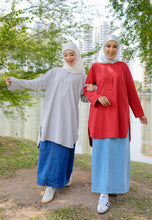 Load image into Gallery viewer, Mahdia Linen Top (Soft Grey)