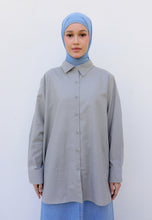 Load image into Gallery viewer, Erum Linen Top (Light Grey)