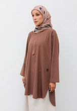 Load image into Gallery viewer, Mahdia Linen Top (Walnut)