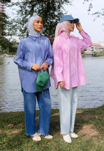 Load image into Gallery viewer, Lumi Stripe Top (Blue)