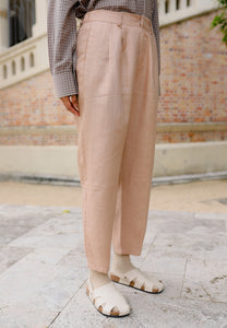 Luna Linen Pants (Brown)