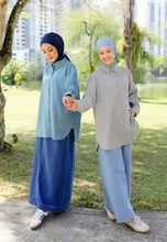 Load image into Gallery viewer, Erum Linen Top (Light Grey)