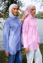 Load image into Gallery viewer, Lumi Stripe Top (Blue)