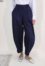 Load image into Gallery viewer, Malia Barrel Pants (Navy Blue)