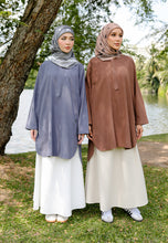 Load image into Gallery viewer, Mahdia Linen Top (Blue Grey)