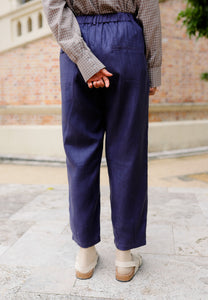 Luna Linen Pants (Midnight Blue)