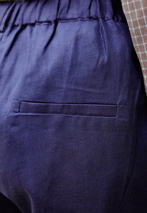 Luna Linen Pants (Midnight Blue)