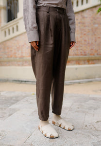 Luna Linen Pants (Coffee)