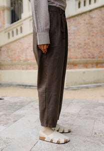 Luna Linen Pants (Coffee)