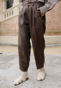 Luna Linen Pants (Coffee)