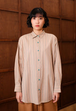 Load image into Gallery viewer, Nouf Stripe Top (Brown Pink)