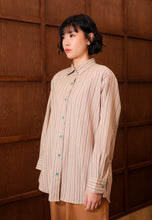 Load image into Gallery viewer, Nouf Stripe Top (Brown Pink)