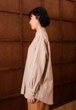 Load image into Gallery viewer, Nouf Stripe Top (Brown Pink)