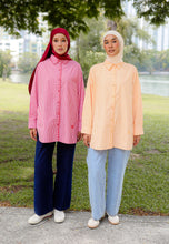 Load image into Gallery viewer, Lumi Stripe Top (Yellowish Orange)