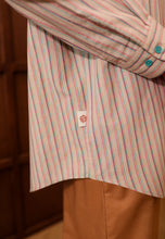 Load image into Gallery viewer, Nouf Stripe Top (Brown Pink)