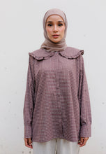 Load image into Gallery viewer, Myra Checkered Top (Dusty Brown)