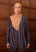 Load image into Gallery viewer, Nouf Stripe Top (Darkblue)