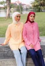 Load image into Gallery viewer, Lumi Stripe Top (Yellowish Orange)