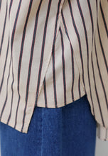 Load image into Gallery viewer, Naina Stripe Top (Nude Grey)