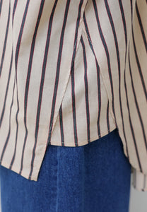 Naina Stripe Top (Nude Grey)