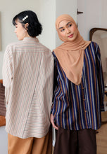 Load image into Gallery viewer, Nouf Stripe Top (Darkblue)