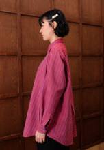 Load image into Gallery viewer, Nouf Stripe Top (Hotpink Blue)