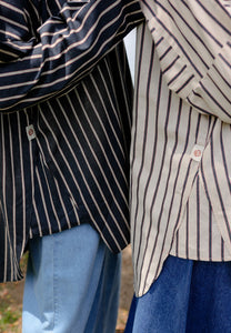 Naina Stripe Top (Blue-Black)