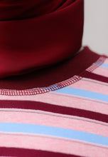 Load image into Gallery viewer, Yara 3D Stripe T-Shirt (Red)