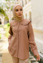 Load image into Gallery viewer, Myra Checkered Top (Brown)