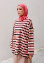 Load image into Gallery viewer, Yara 3D Stripe T-Shirt (Peach Pink)