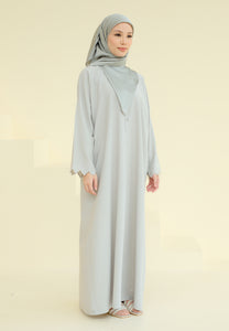 Anbar Sulaman Kaftan (Soft Grey)