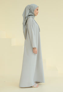 Anbar Sulaman Kaftan (Soft Grey)