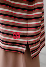 Load image into Gallery viewer, Yara 3D Stripe T-Shirt (Peach Pink)