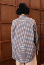 Load image into Gallery viewer, Nouf Stripe Top (Grey Brown)