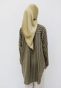 Naina Stripe Top (Moss Green)