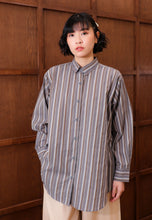 Load image into Gallery viewer, Nouf Stripe Top (Grey Brown)