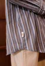 Load image into Gallery viewer, Nouf Stripe Top (Grey Brown)