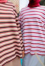 Load image into Gallery viewer, Yara 3D Stripe T-Shirt (Peach Pink)