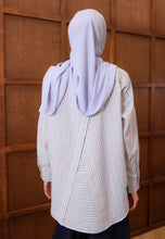 Load image into Gallery viewer, Nouf Stripe Top (Blue Pink)