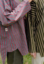 Load image into Gallery viewer, Naina Stripe Top (Grey Red)