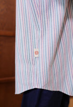 Load image into Gallery viewer, Nouf Stripe Top (Blue Pink)