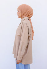 Load image into Gallery viewer, Erum Linen Top (Light Brown)