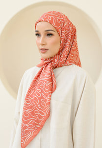 Elena Printed Square (Brick Orange)