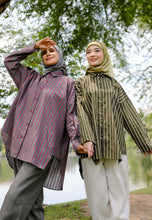 Load image into Gallery viewer, Naina Stripe Top (Moss Green)