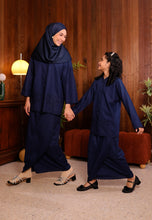 Load image into Gallery viewer, Seruni  Kurung (Navy Blue)
