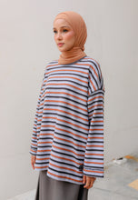 Load image into Gallery viewer, Yara 3D Stripe T-Shirt (Grey)