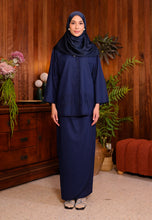 Load image into Gallery viewer, Seruni  Kurung (Navy Blue)