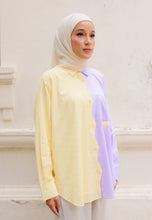 Load image into Gallery viewer, Daena Pastel Top (Yellow Purple)