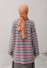 Load image into Gallery viewer, Yara 3D Stripe T-Shirt (Grey)